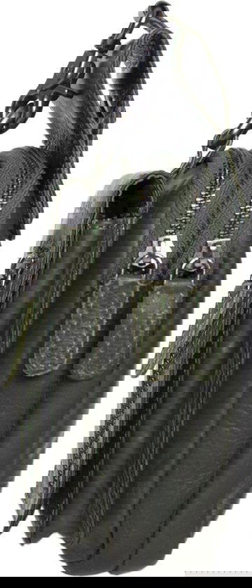 Riemtasje groen leer leren heuptas lederen fanny pack festivaltasje groen - Arrigo.nl