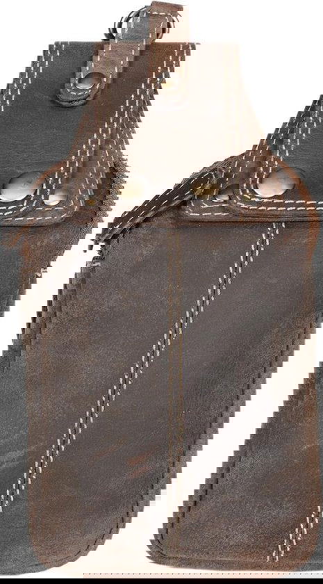 Riemtasje lichtbruin buffelleer leren heuptas leren fanny pack festivaltasje lichtbruin - Arrigo.nl