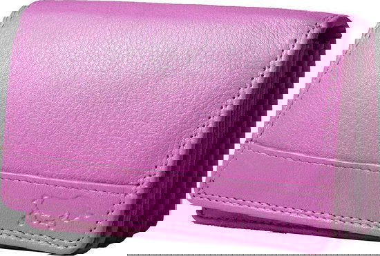 Roze dames portemonnee leer rfid met klepje voor kleingeld portemonnee - Arrigo.nl