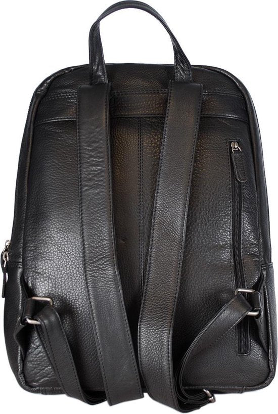 Rugzak dames leer of rugtas heren leer zwart leer zwarte - Arrigo Leather Goods