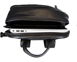 Rugzak dames leer of rugtas heren leer zwart leer zwarte - Arrigo Leather Goods