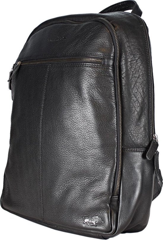 Rugzak dames leer of rugtas heren leer zwart leer zwarte - Arrigo Leather Goods