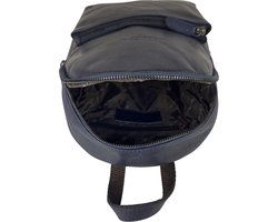 Rugzak dames rugzakje rugtas kleine rugzak leren rugzak leer donkerblauw - Arrigo Leather Goods