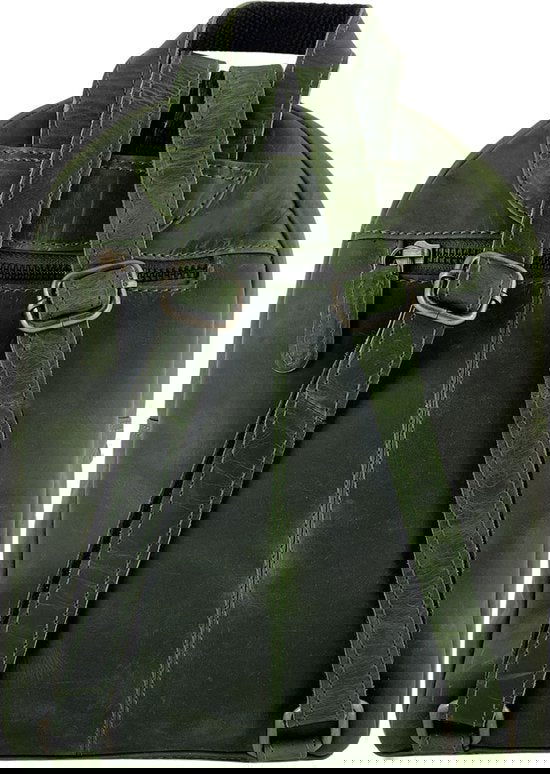 Rugzak dames rugzakje rugtas kleine rugzak leren rugzak leer groen - Arrigo.nl