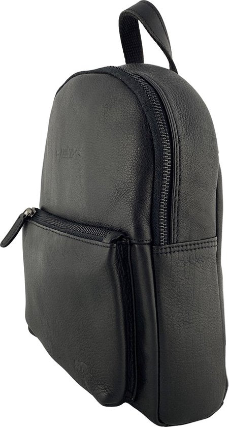 Rugzak dames rugzakje rugtas kleine rugzak leren rugzak leer zwart - Arrigo Leather Goods