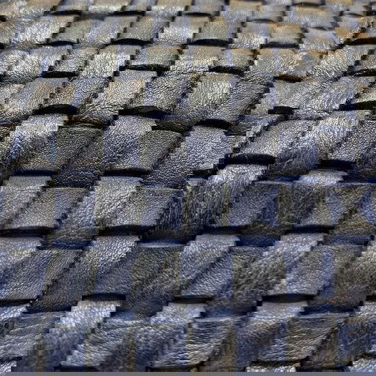 Schoudertas dames tassen donkerblauw gevlochten leer arrigo - Arrigo Leather Goods