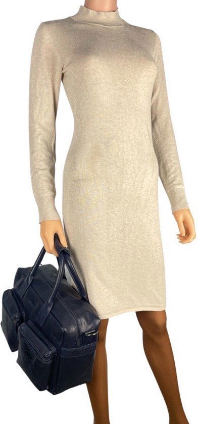 Schoudertas donkerblauw laptoptas cowboybag grote tas werktas schooltas handtas leer - Arrigo.nl