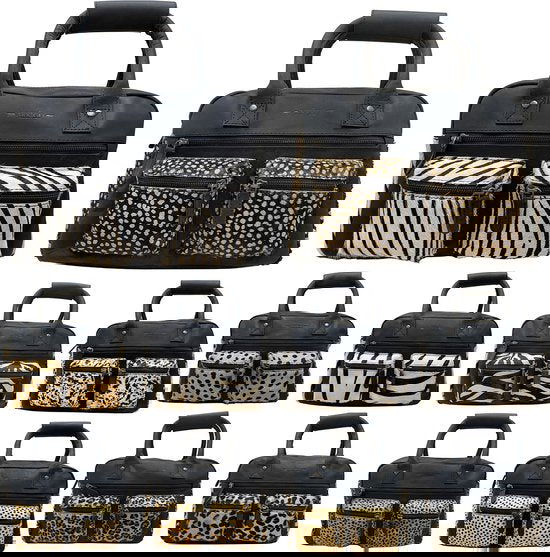 Schoudertas leer jaguar zwart crossbody dames tas cowboybag handtas westernbag - Arrigo Leather Goods