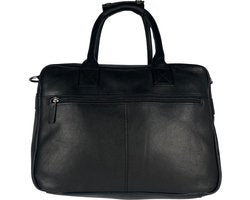 Schoudertas zwart laptoptas cowboysbag grote tas werktas schooltas leer handtas - Arrigo.nl