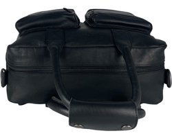 Schoudertas zwart laptoptas cowboysbag grote tas werktas schooltas leer handtas - Arrigo.nl