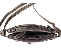 Schoudertasje leer voor dames mini bag x over crossbodytas gemaakt - Arrigo Leather Goods