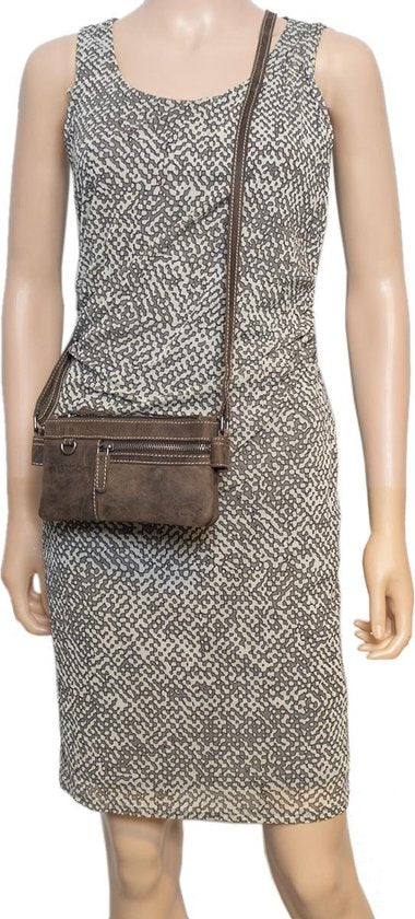 Schoudertasje leer voor dames mini bag x over crossbodytas gemaakt - Arrigo Leather Goods