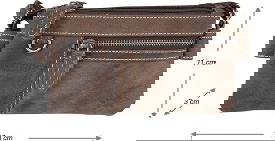 Schoudertasje leer voor dames mini bag x over crossbodytas gemaakt - Arrigo Leather Goods