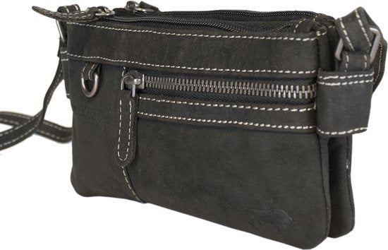 Schoudertasje leer voor dames mini bag x over crossbodytas gemaakt - Arrigo Leather Goods