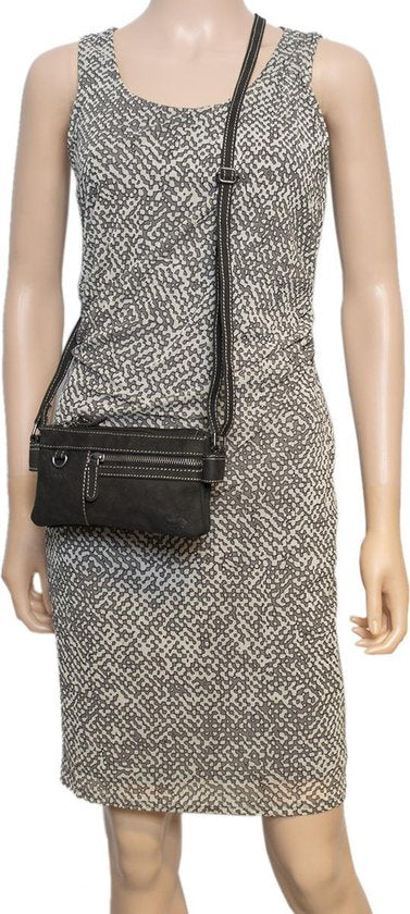 Schoudertasje leer voor dames mini bag x over crossbodytas gemaakt - Arrigo Leather Goods