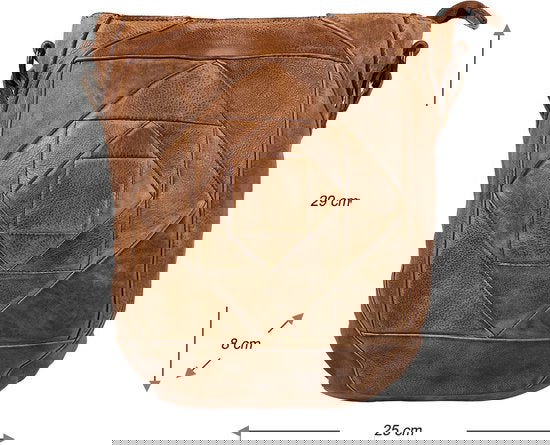 Schoudertassen vrouw crossbody tas dames damestas leer cognac arrigo - Arrigo Leather Goods