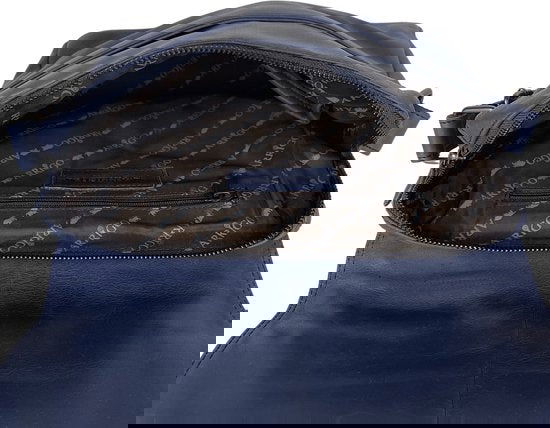 Schoudertassen vrouw messenger bag schoudertas dames leer crossbody donkerblauw - Arrigo Leather Goods