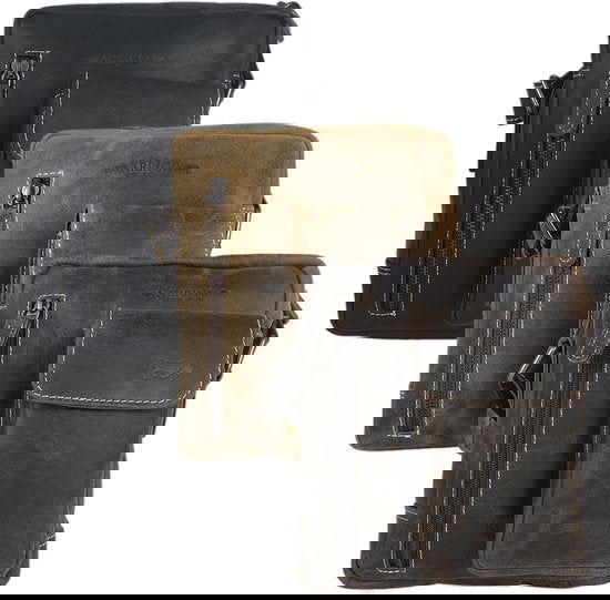 Schoudertassen vrouw schoudertassen heren crossbody tas leer zwart - Arrigo Leather Goods