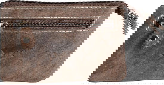 Sleuteletui - Cognac Buffelleer met Ritsvakje - Arrigo.nl