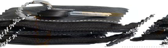 Sleuteletui - Zwart Buffelleer met Ritsvakje - Arrigo.nl