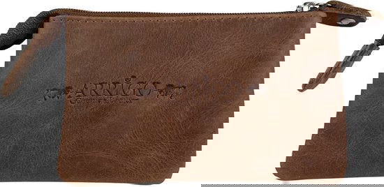 Sleuteletui met rits cognac soepel leer kleine portemonnee sleuteltasje arrigo - Arrigo Leather Goods