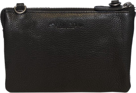 Tasjes dames klein schoudertasje festival tasje zebra print leer zwart - Arrigo Leather Goods