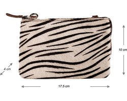 Tasjes dames klein telefoontasje dames portemonnee tasje leer cognac - Arrigo Leather Goods