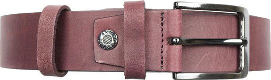 Timberland look bordeauxrode leren riem van 3 5 cm breed - Arrigo Leather Goods