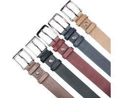 Timberland look donkerblauwe leren riem van 3 5 cm breed - Arrigo.nl