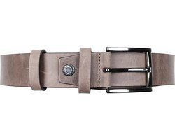 Timberland look donkerbruine leren riem van 3 5 cm breed - Arrigo Leather Goods