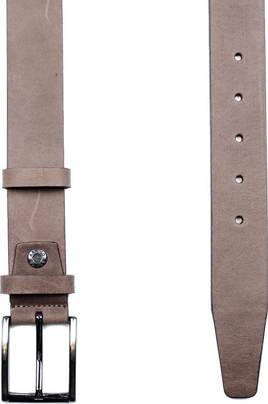 Timberland look donkerbruine leren riem van 3 5 cm breed - Arrigo Leather Goods