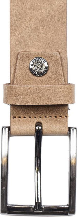 Timberland look lichtbruine leren riem van 3 5 cm breed - Arrigo Leather Goods