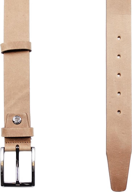 Timberland look lichtbruine leren riem van 3 5 cm breed - Arrigo Leather Goods