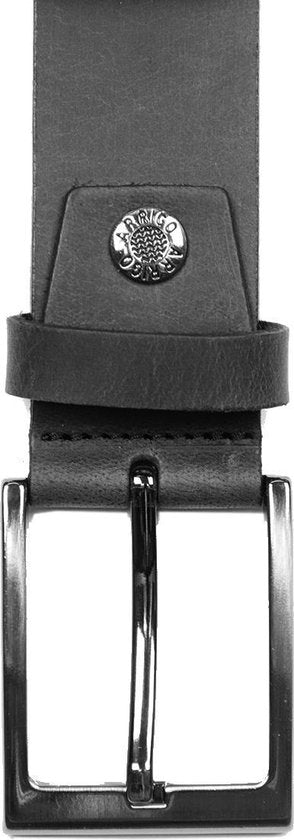 Timberland look zwarte leren riem van 3 5 cm breed - Arrigo Leather Goods