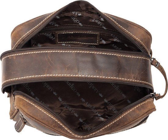 Toilettas - Donkerbruin - Arrigo.nl