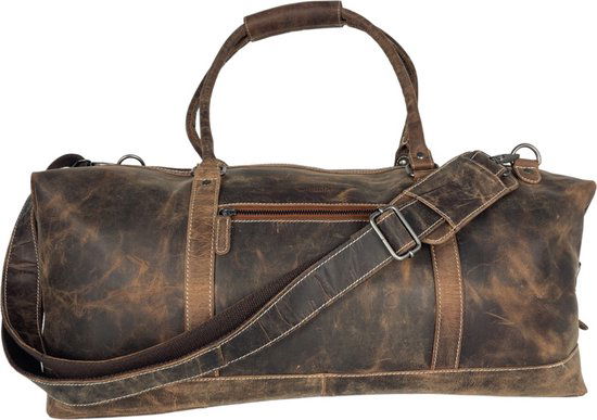 Weekendtas - Cognac Buffelleer - Arrigo.nl