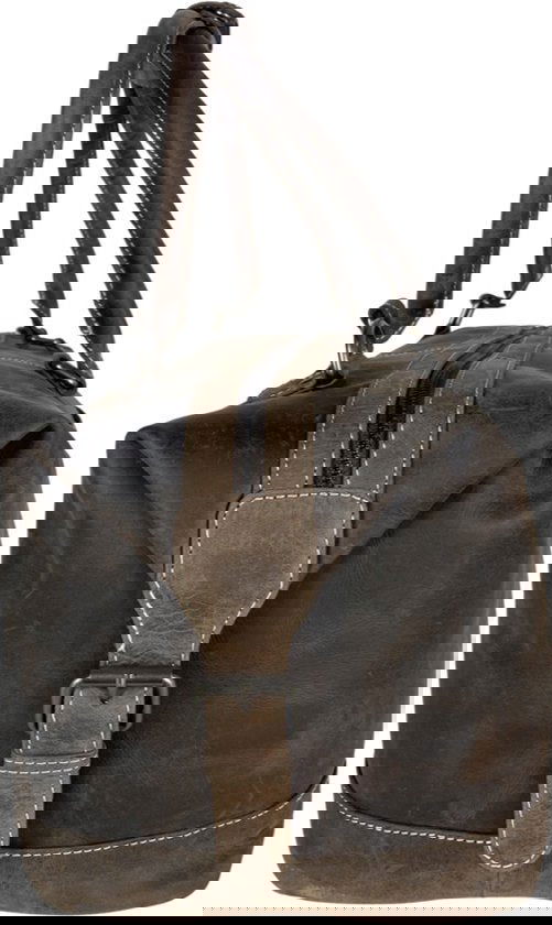 Weekendtas - Donkerbruin Buffelleer - Arrigo.nl