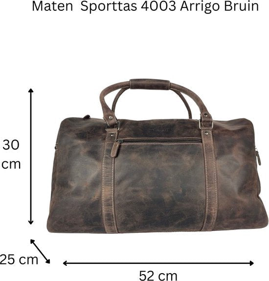 Weekendtas XL - Bruin Buffelleer - Arrigo.nl