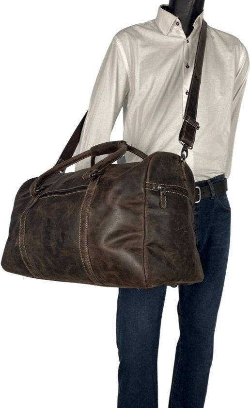 Weekendtas XL - Bruin Buffelleer - Arrigo.nl