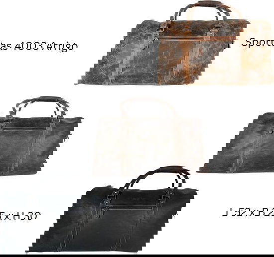 Weekendtas XL - Cognac Buffelleer - Arrigo.nl