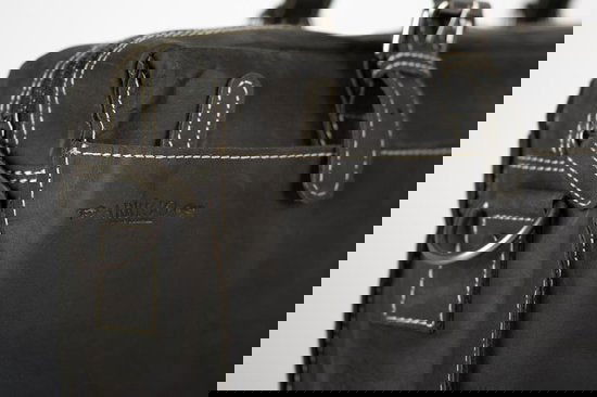 Werktas van zwart leer met een laptopvak 15 6 inches - Arrigo.nl