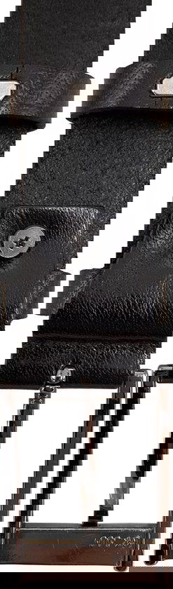 Zwart leren riem van 3 5 cm breed met kroko - Arrigo.nl