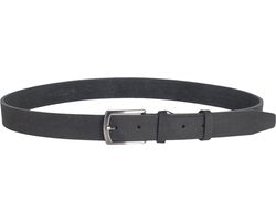 Zwarte Leren Riem 3 cm Breed voor dames en heren - Arrigo.nl
