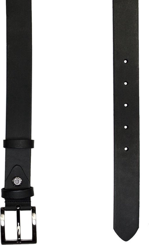 Zwarte Leren Riem 3 cm breed dames - Timberland look - Arrigo.nl