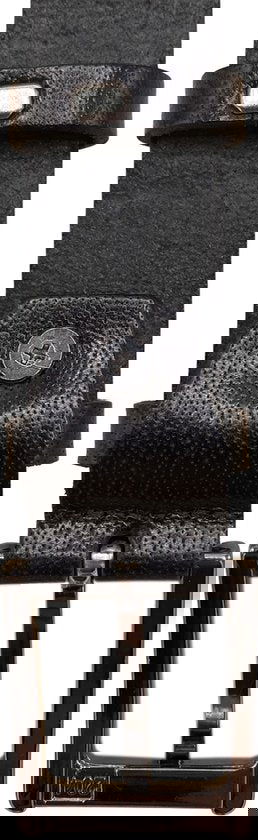 Zwarte Leren Riem met Kroko Print 3 cm voor Heren en Dames - Arrigo.nl