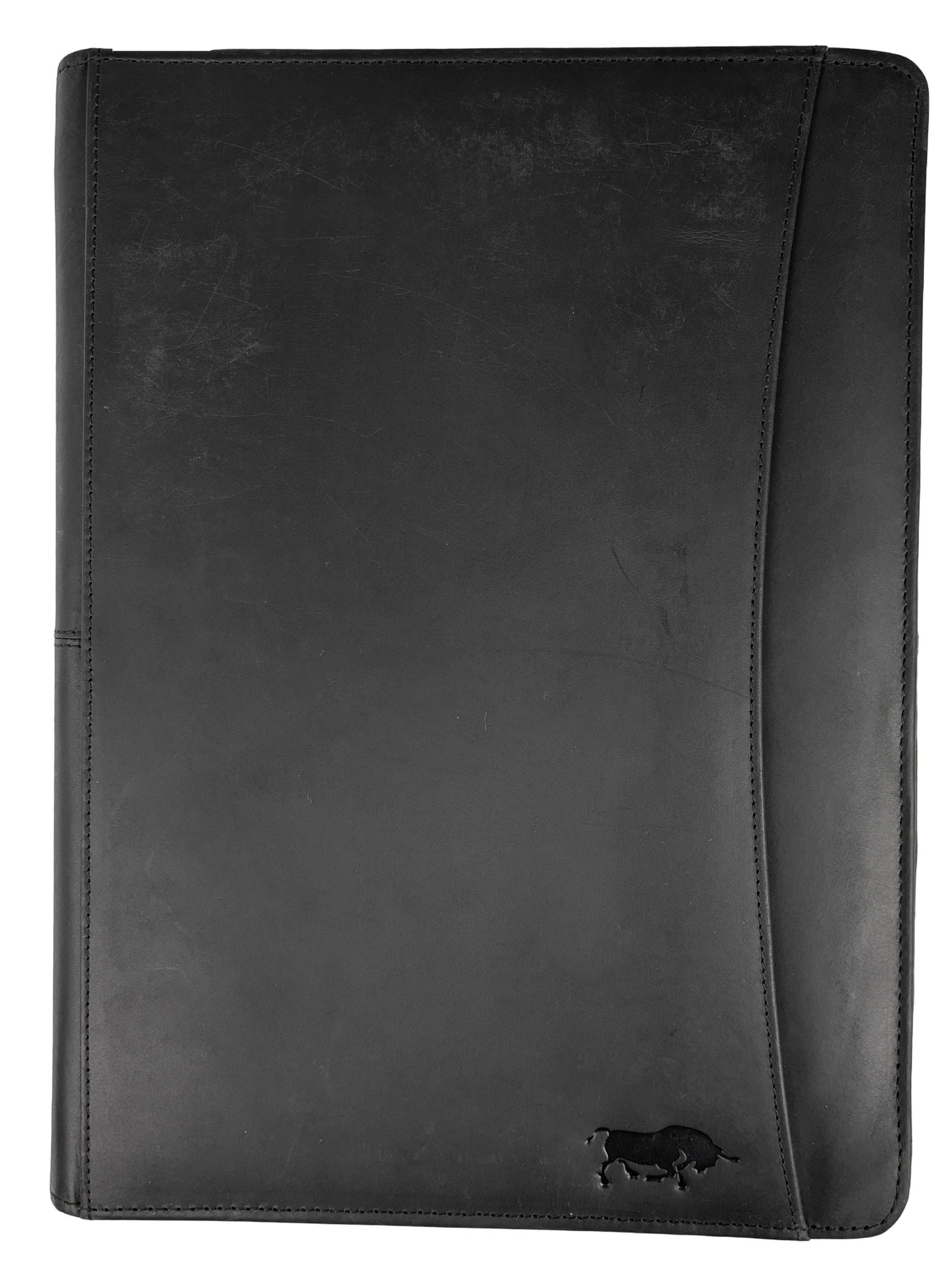 Zwarte Leren Schrijfmap - Arrigo.nl