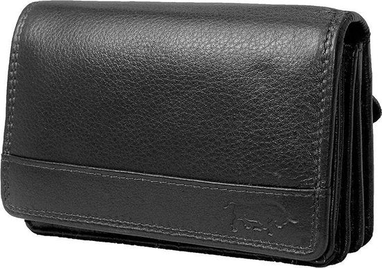 Zwarte portemonnee mannen echt leer rfid anti skim billfold Zwarte portemonnee mannen echt leer rfid anti skim billfold