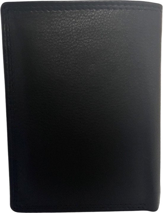 Zwarte portemonnee portemonnee mannen echt leer rfid anti skim - Arrigo.nl