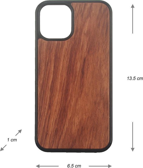iPhone 12 Mini Hoesje - Bruin Hout - Arrigo.nl