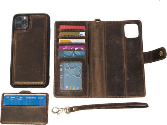 iPhone 12 Mini Hoesje - Lichtbruin Leer - Arrigo.nl